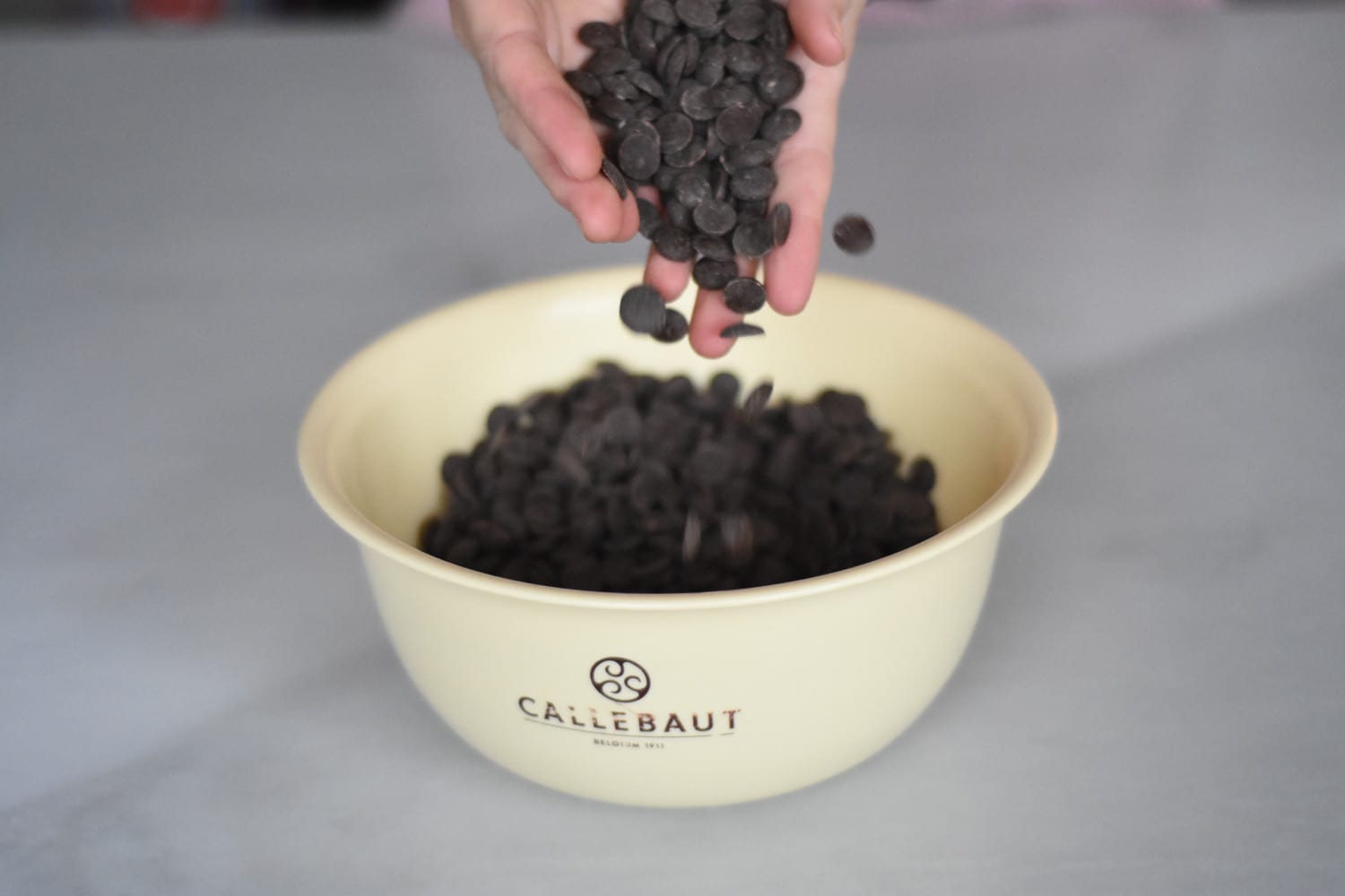 mørk chokolade temperering callebaut-chokoladen